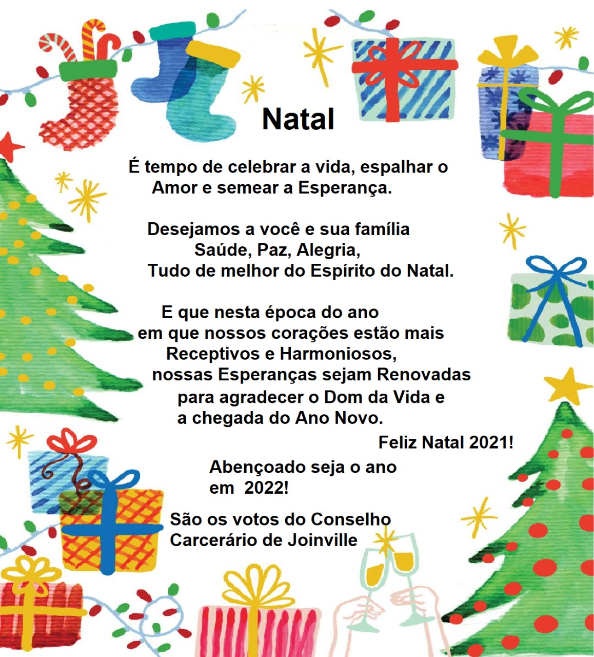 Feliz Natal e Ano Novo – Conselho Carcerário de Joinville